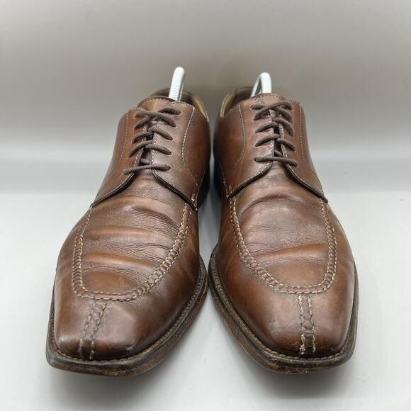 Paul Stuart Cap Split Toe Oxford Men Size 10.5 A Brown Leather Lace Up Low Shoes main image 10